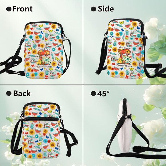 Elegant Water-Resistant Crossbody Bag for Stylish Cooking Lovers - 8.45 in - Picture 4 of 7